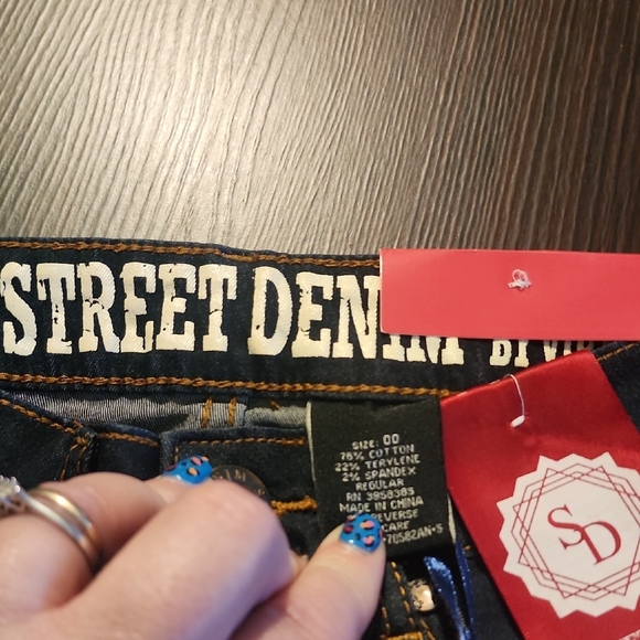 Women's Skinny Jeans - Dark Blue - Picture 5 of 6